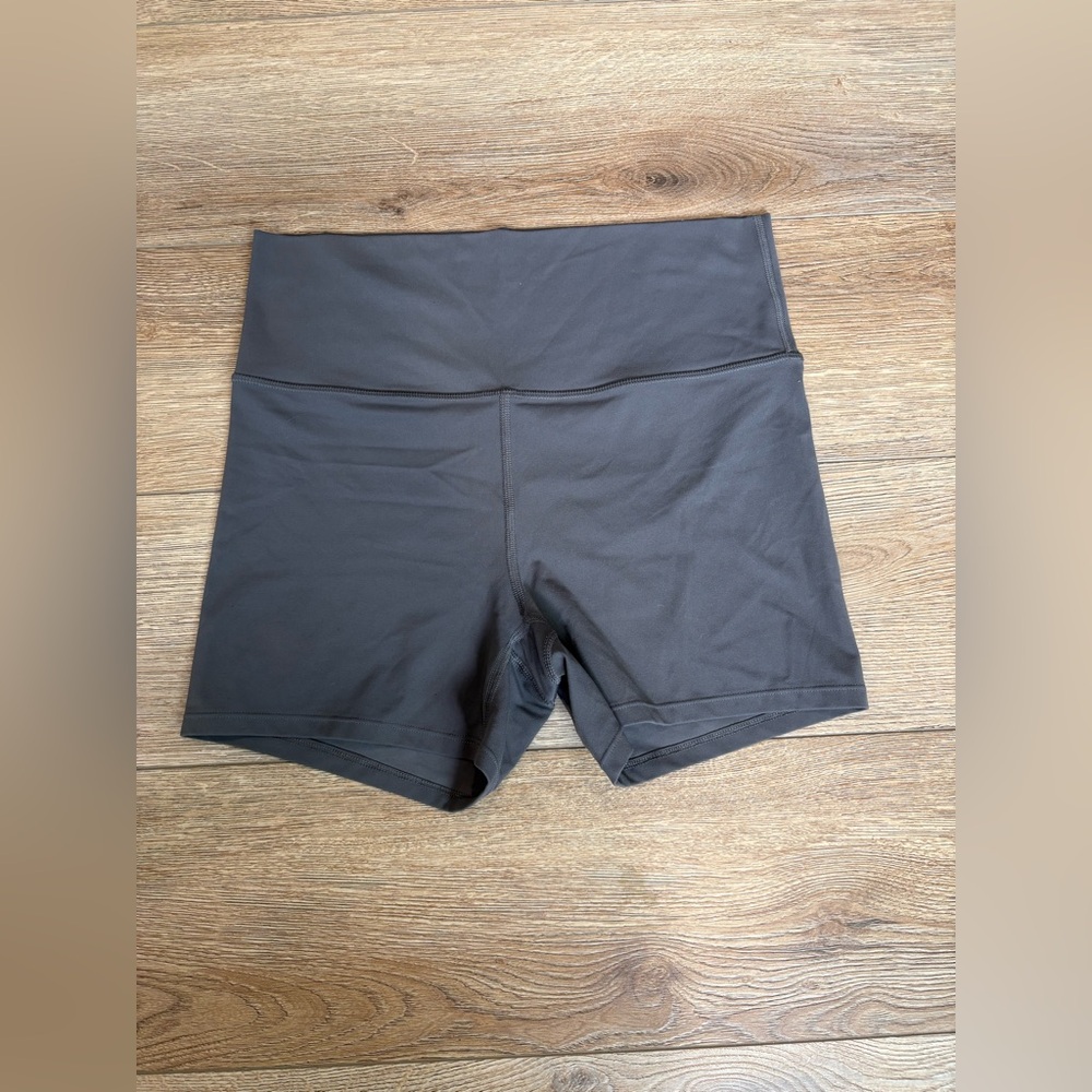 All In Motion Gray Everyday Soft Ultra High Rise 4” Inseam Shorts